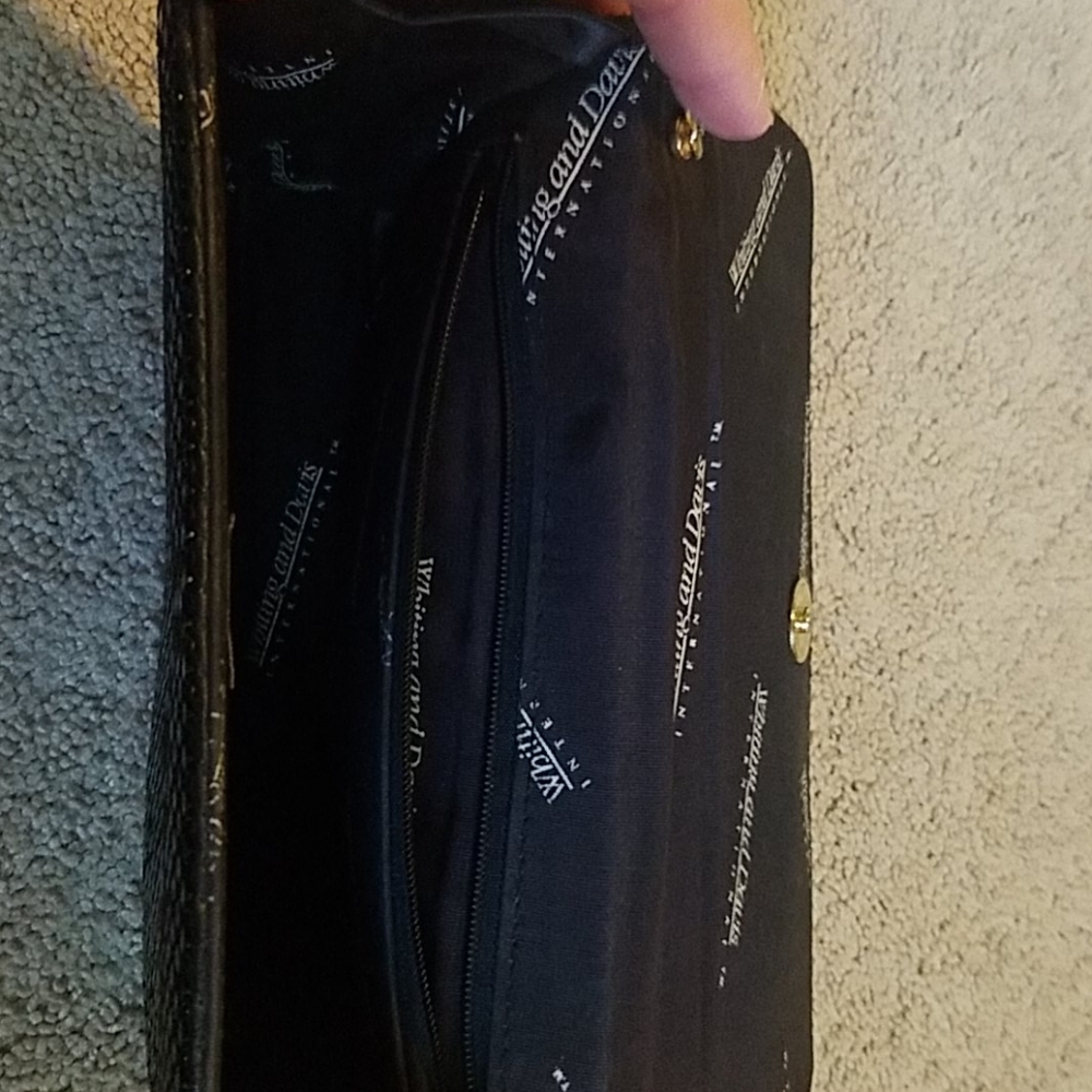 Vintage Whiting & Davis Black Metal Mesh Clutch Bag - Picture 5 of 6